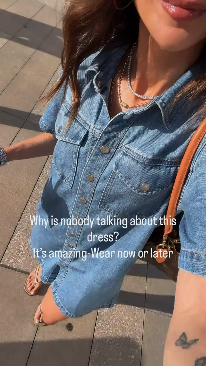 A denim dress is one of my favorite pieces for transitioning into fall because the fabric has enough structure to hold its shape without needing much styling. Add sandals while it’s still warm, then switch to loafers or boots and a cardigan once the temperatures drop.

denim dress, fall transition outfit, casual dress, denim outfit, everyday style, transitional fashion, fall dress, casual fall outfit, classic wardrobe, annabrstyle

#LTKootd #LTKOver40 #LTKSaleAlert
