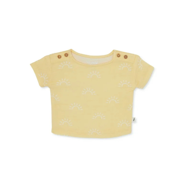 easy-peasy Baby Button Shoulder Print Tee, Sizes 0-24M | Walmart (US)
