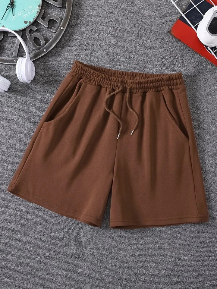 Men Drawstring Waist Track Shorts | SHEIN