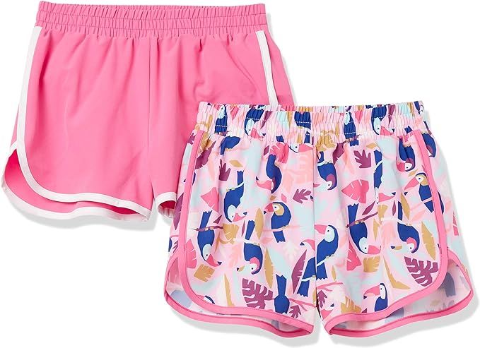Amazon Essentials Girls and Toddlers' Active Running Short, Pack of 2 | Amazon (US)