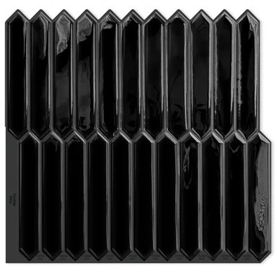 Peel And Stick Gel Backsplash Tile Green Long Hexagon (10-Sheet, 12"×12") | Wayfair North America