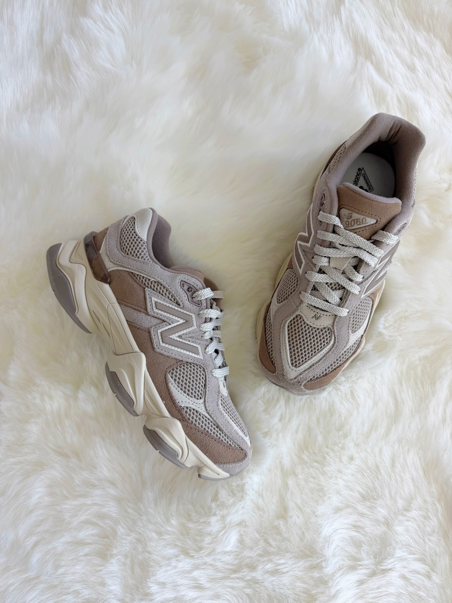 Loving this neutral color combo of these popular new balance 9060 sneakers! 

Tip: I normally wear a women’s size 7.5 or 8  in shoes and sneakers and I got these in a Big Kid size 6. Great way to save some money since the kids version is less than the adult ones! 

#LTKGiftGuide #LTKTravel #LTKActive