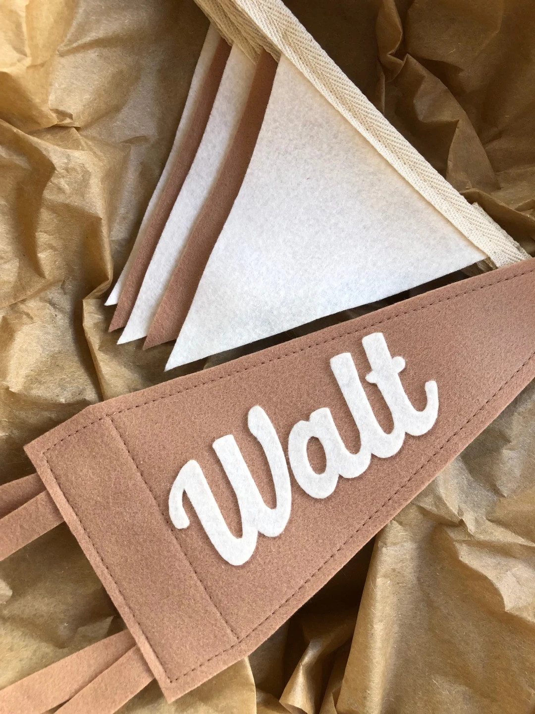 Small Custom Pennant Flag Cursive Font - Etsy UK | Etsy (US)