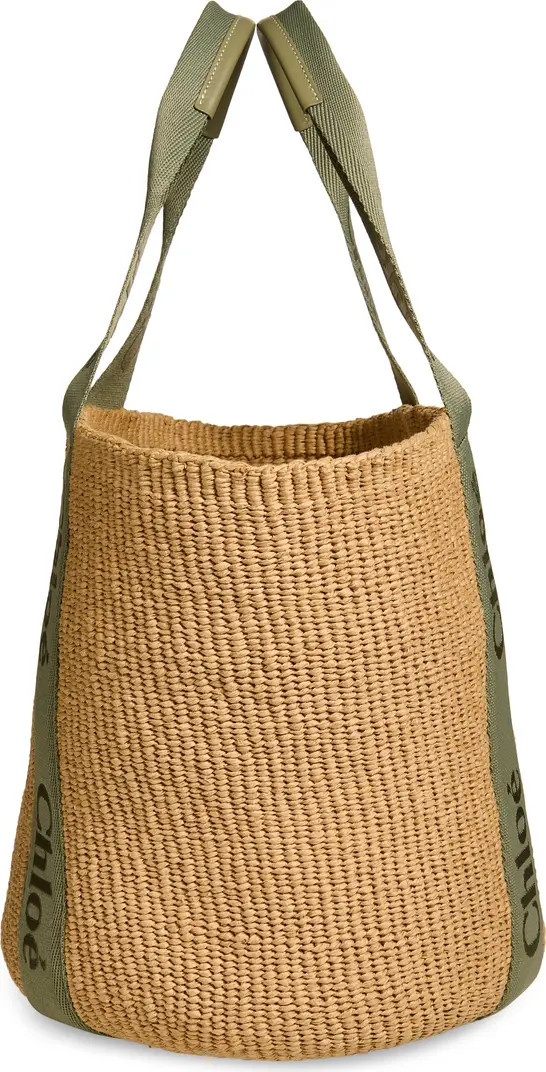 Large Woody Straw Basket Tote | Nordstrom