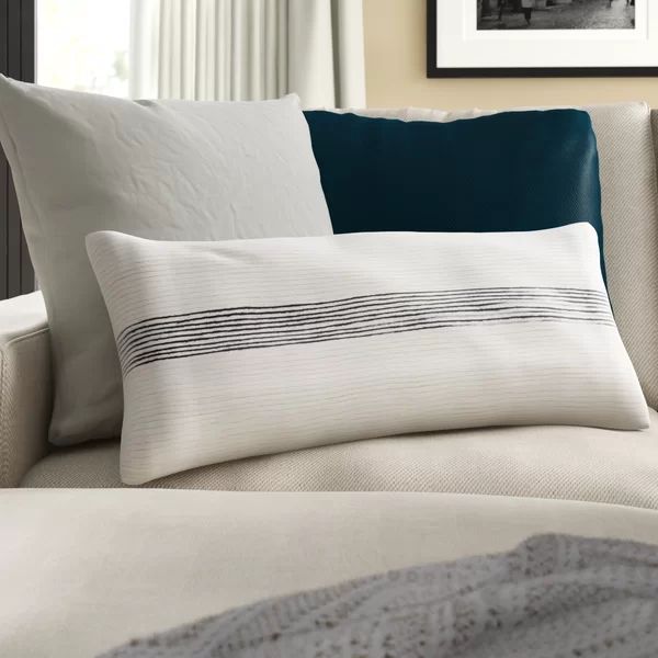 Westerly Cotton Lumbar Pillow Cover | Wayfair North America
