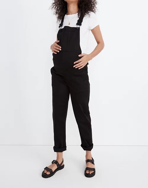 Maternity Straight-Leg Overalls in Carbondale Wash | Madewell
