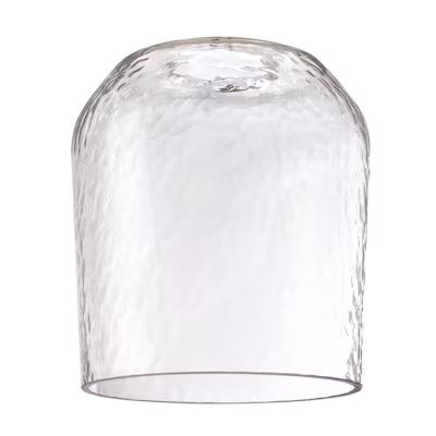 Style Selections 5.25-in x 4.63-in Bell Clear Hammered Clear Glass Vanity Light Shade 2-1/4-in St... | Lowe's