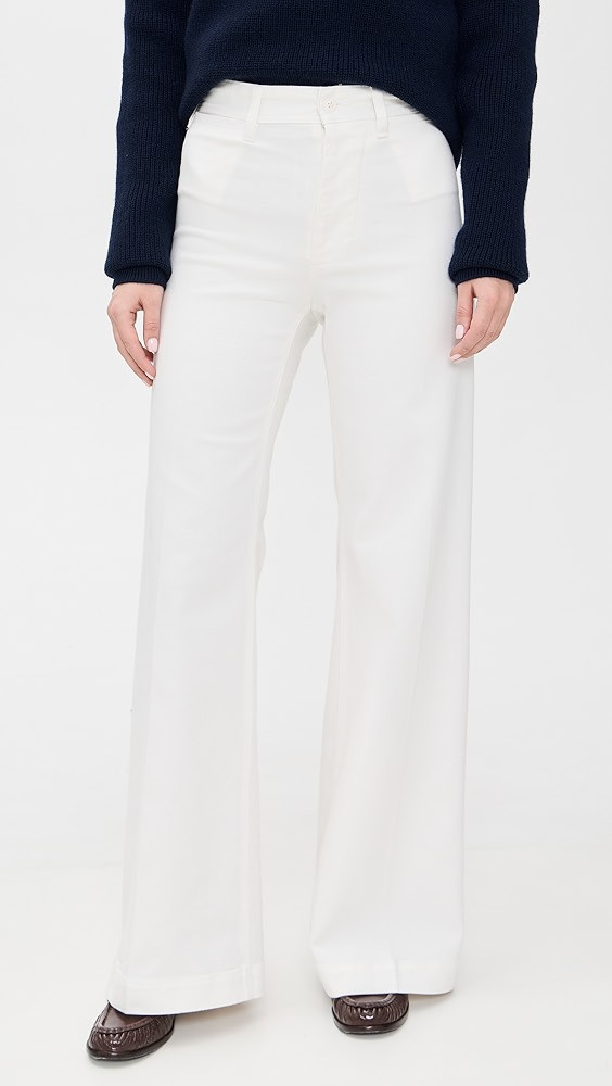 Twill Woven Standard Flare Pants | Shopbop