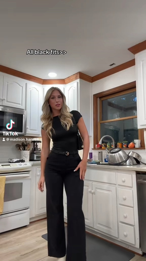 All black fits>>> for reference I’m 5’8 and wearing a size 4 in the pants! I loveee cotton on because I think they fit true to size and they’re verrry curve friendly!! 

#LTKGiftGuide #LTKVideo #LTKSeasonal