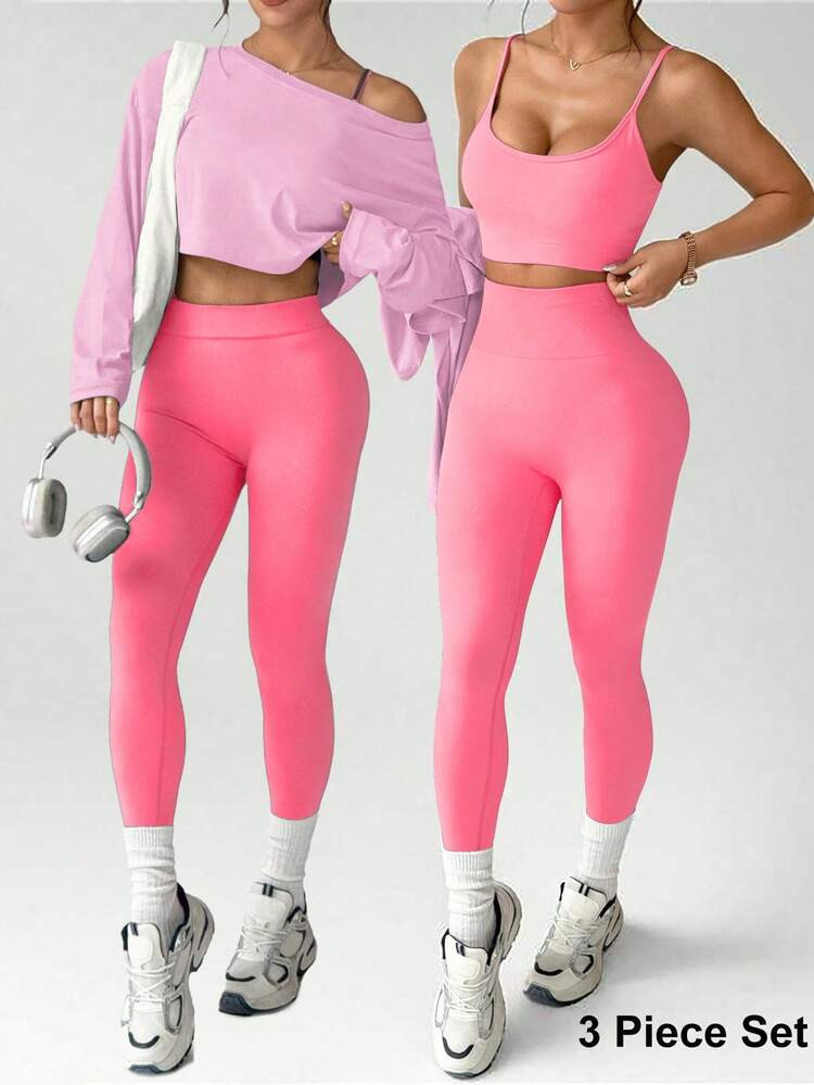 3 piece workout set | SHEIN