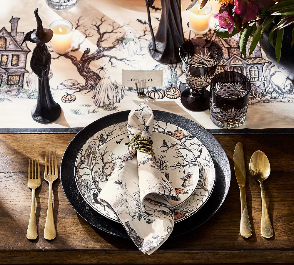 Midnight Manor Cotton Napkins - Set of 4 | Pottery Barn (US)