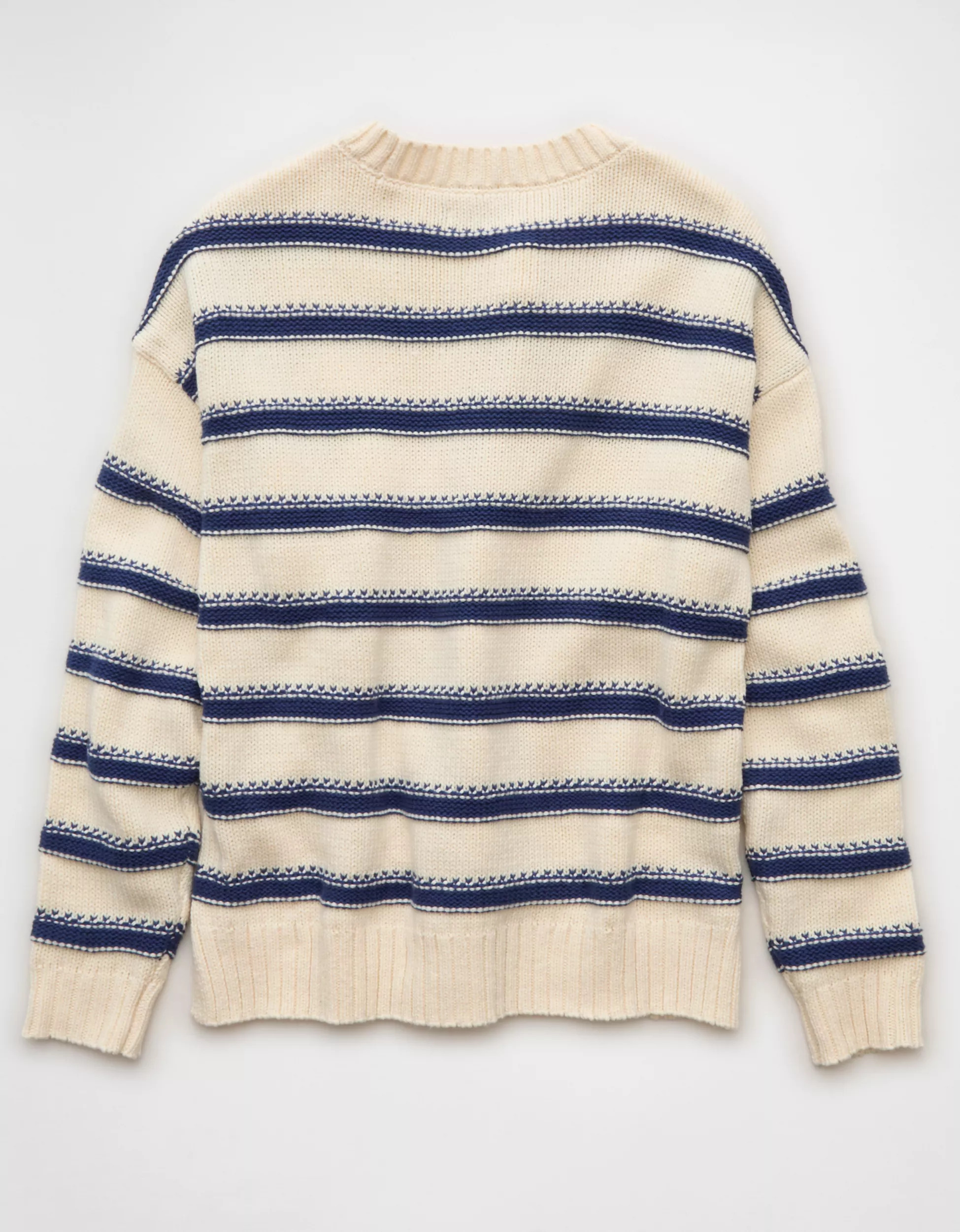 AE Striped Crew Neck Sweater | American Eagle Outfitters (US & CA)