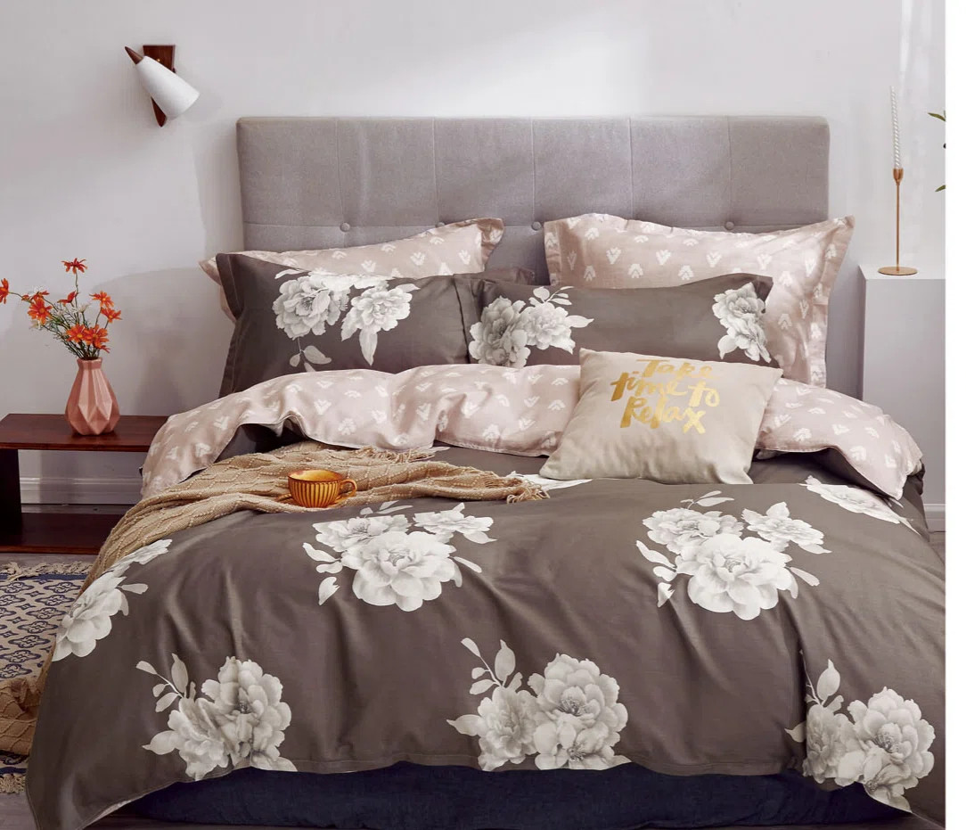 Marrisa Cotton Box Stitch Floral Comforter | Wayfair North America
