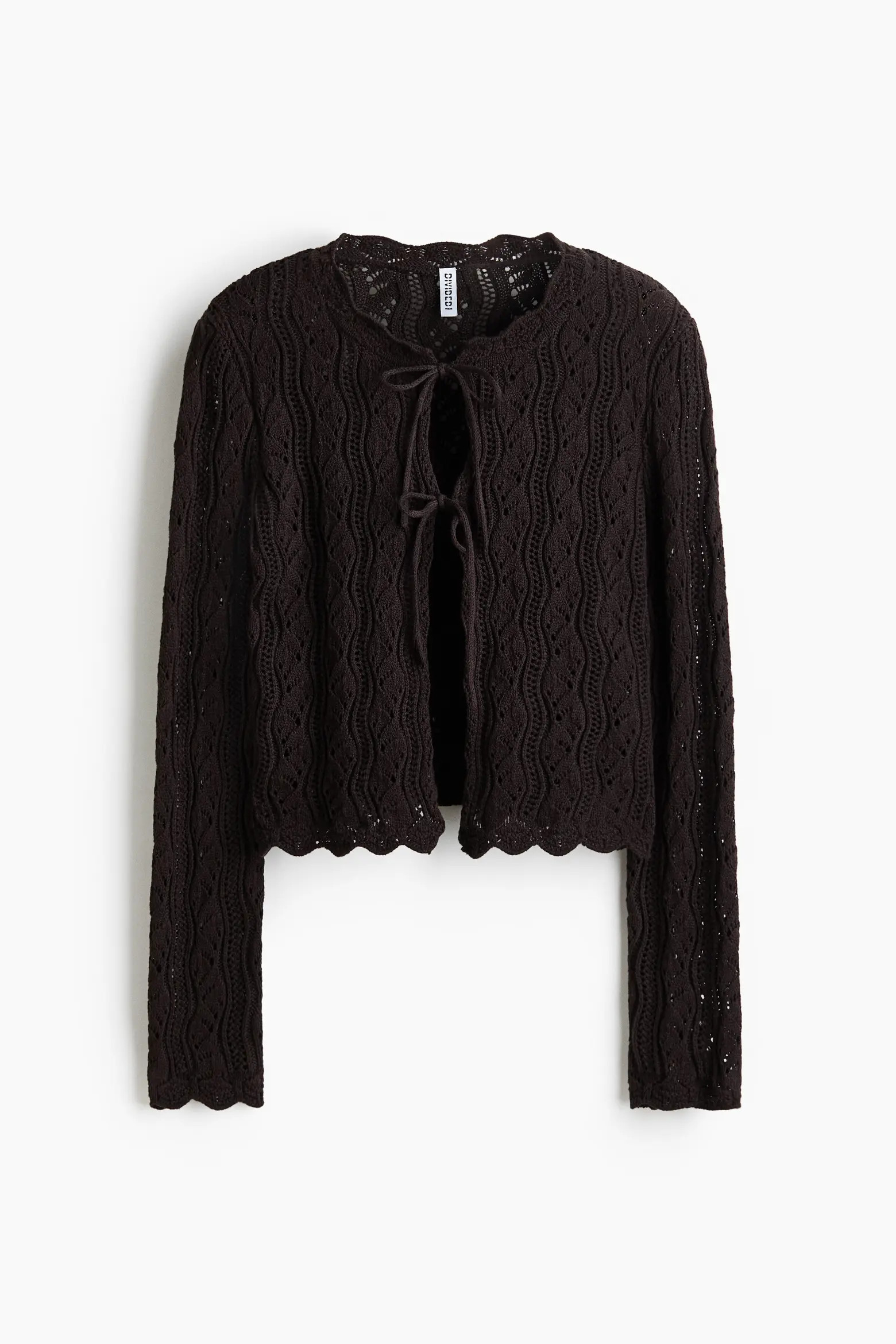 Pointelle-knit Tie-front Cardigan (Women) | Nordstrom | Nordstrom