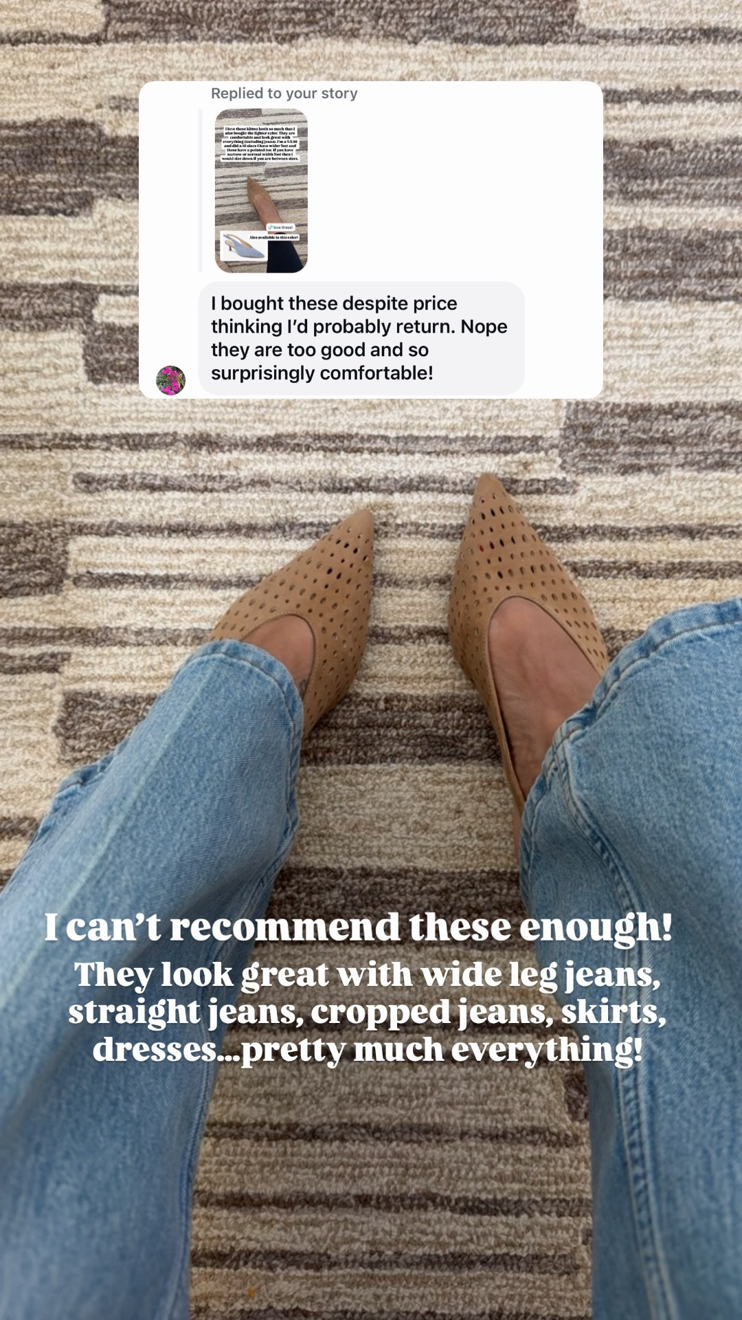 I’m a 9.5/10 and did a 10 because I have a wider foot and since these are pointed toe. If I had a normal width or narrow feet I would have done the 9.5. They are VERY comfortable! 

#LTKWorkwear #LTKOver40