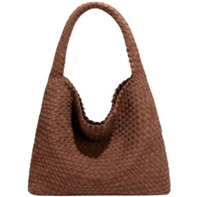 Susu Women's Suede Woven Hobo Bag Large Slouchy Tote for Women Work Shoulder Bag - Cream/ecru/ivory | Macy's