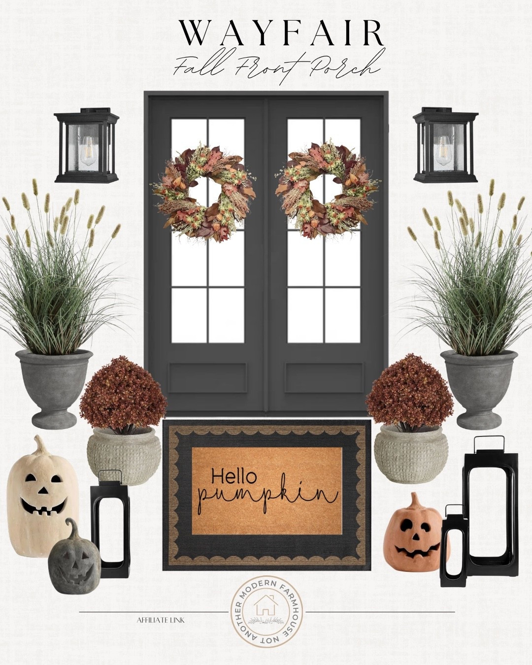 @Wayfair fall front porch includes outdoor rug, doormat, lanterns, ceramic pumpkin, faux mum, faux outdoor greenery, wreath, ceramic planter, outdoor lighting. and so much is on sale, up to 70% off + free shipping over $35! #WayfairPartner #Wayfair #Ad

Home decor, fall front porch, fall decor, looks for less

#LTKHome #LTKvlog #LTKSeasonal
