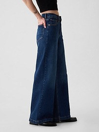 High Rise Stride Wide-Leg Jeans | Gap (CA)