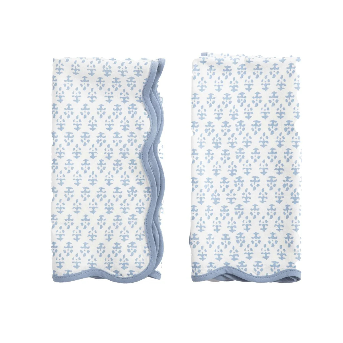 Amanda Lindroth Batik Napkins Blue - Set Of 4 | Pineapples Palms Too