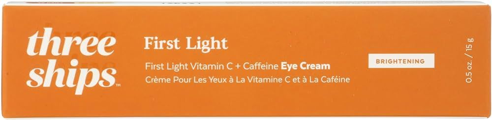 Three Ships First Light Vitamin C Plus Caffeine Eye Cream, 0.5 OZ | Amazon (US)