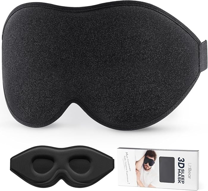 LitBear Sleep Mask for Side Sleeper Women Men, Eye Mask for Sleeping Light Blocking, 3D Contoured... | Amazon (US)