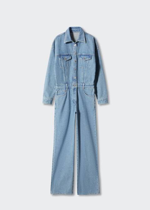 Long denim jumpsuit | MANGO (US)