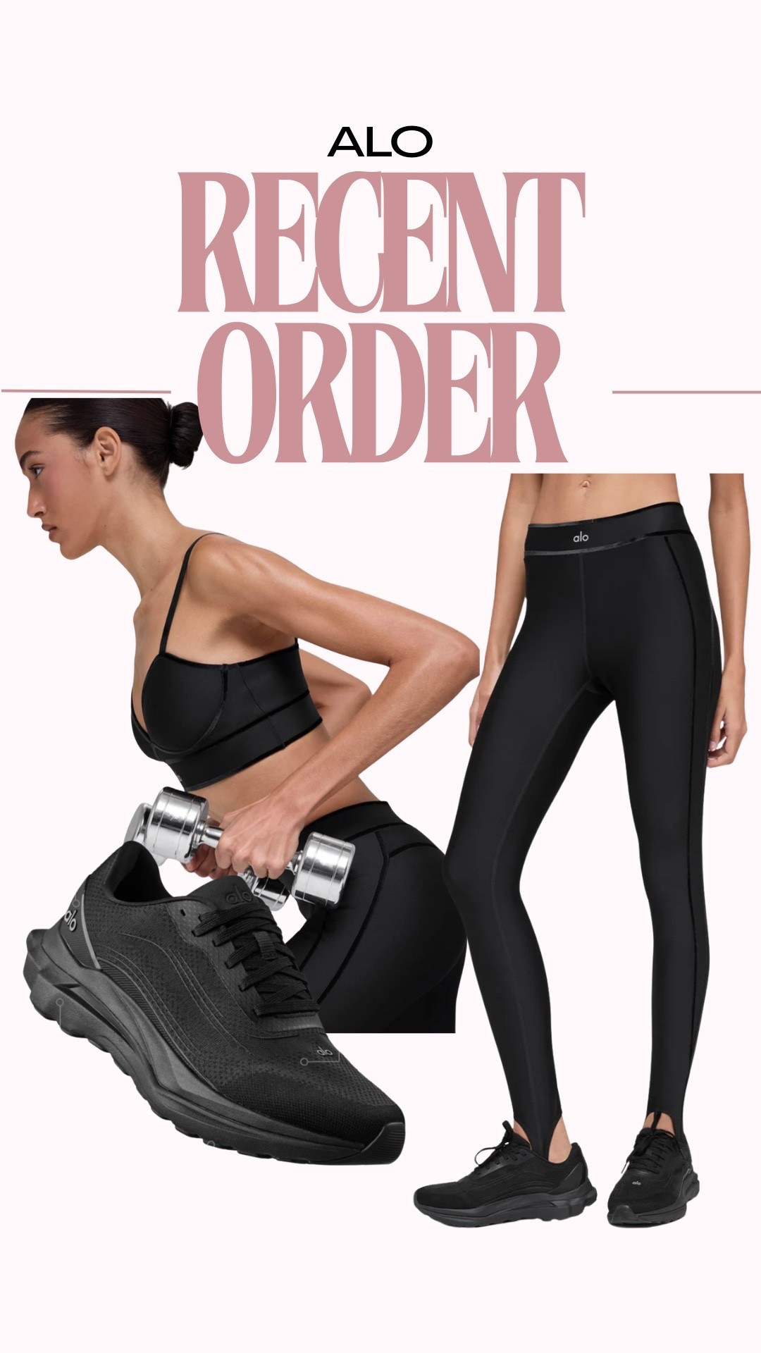 My go-to Alo set lately 🖤 The Airlift Love Language bra has high-compression support with adjustable straps and removable cups and the Airlift leggings are super sculpting with that smooth, lifted fit. Perfect for workouts or running errands. 

I wear a size small in both! 

#LTKdayinmylife #LTKootd #LTKSpringSale