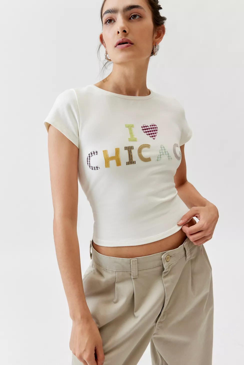 Oddli X Urban Renewal Chicago Baby Tee | Urban Outfitters (US and RoW)