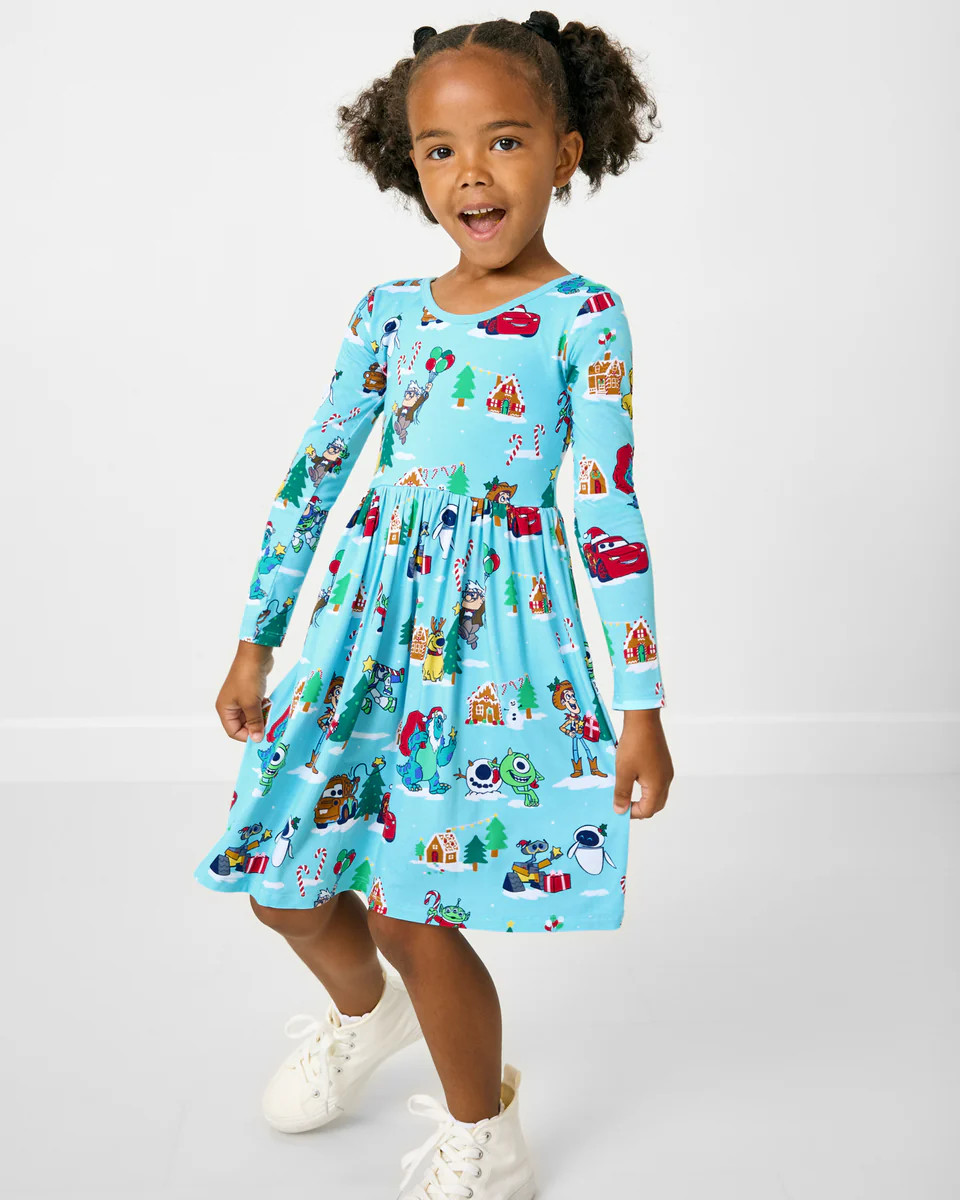Pixar Christmas Village Skater Dress | Little Sleepies