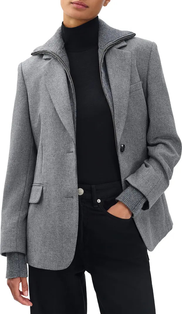 Frank Mixed Media Blazer | Nordstrom