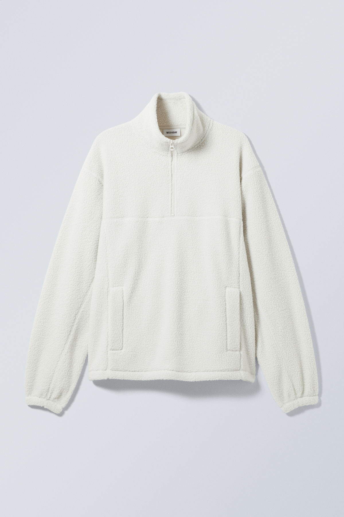 Patrik Fleece half-zip Sweatshirt - Brown | Weekday