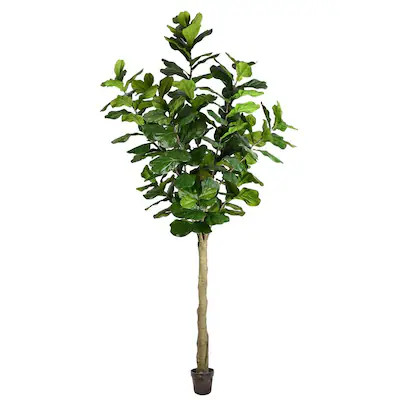 Vickerman 120-in Green Indoor Artificial Fiddle Leaf Trees | Lowe's