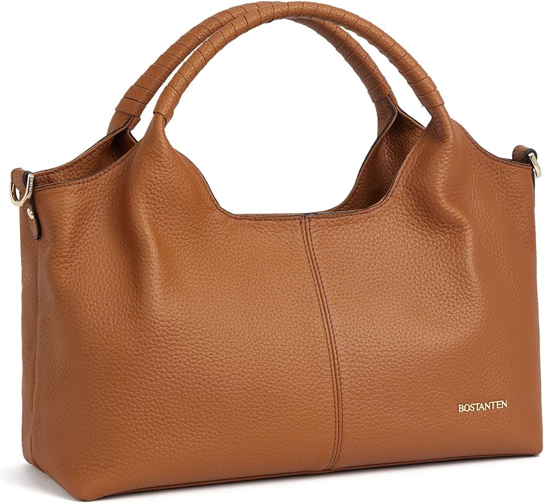 BOSTANTEN Genuine Leather Purses for Women Designer Handbags Crossbody Shoulder Bags Top Handle S... | Amazon (US)
