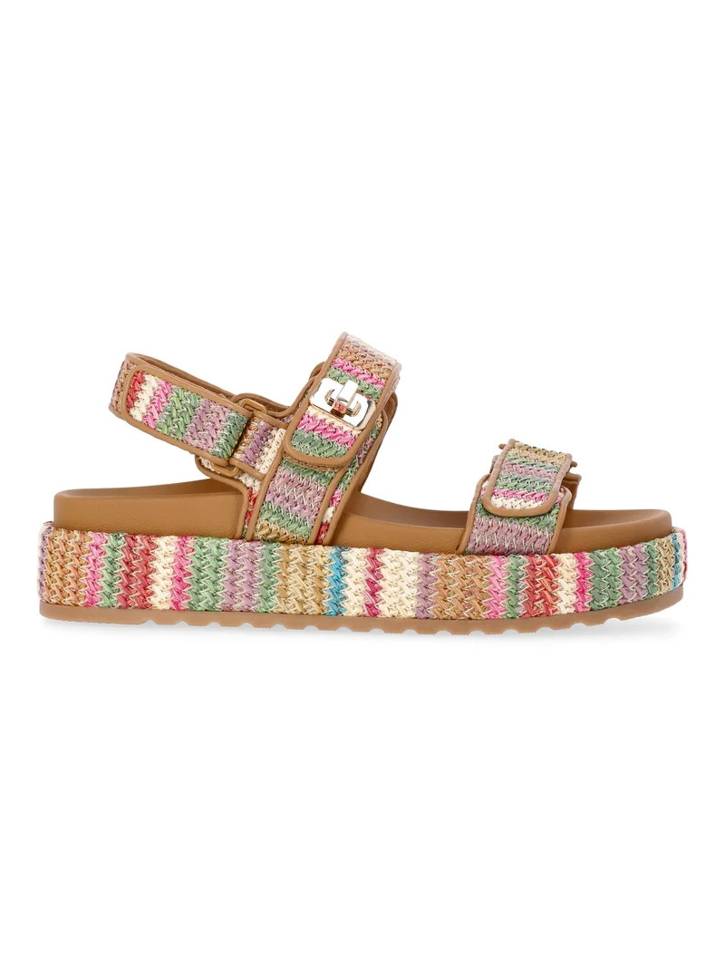 Madden NYC Women's Raffia Platform Sandals | Walmart (US)
