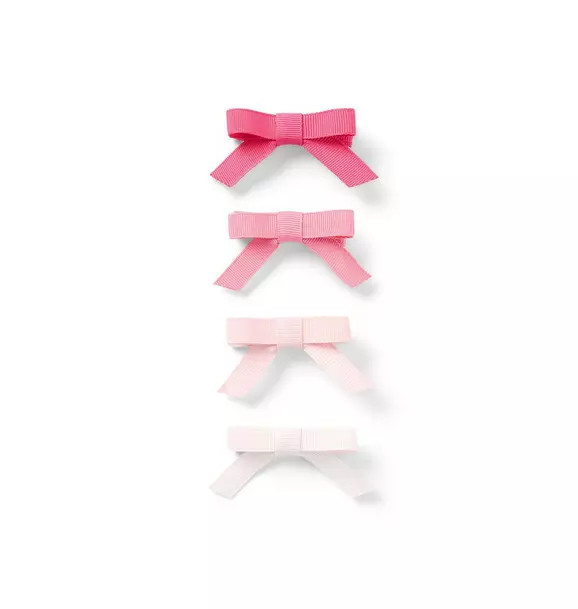 THINK PINK Bow Barrette Set | Janie and Jack