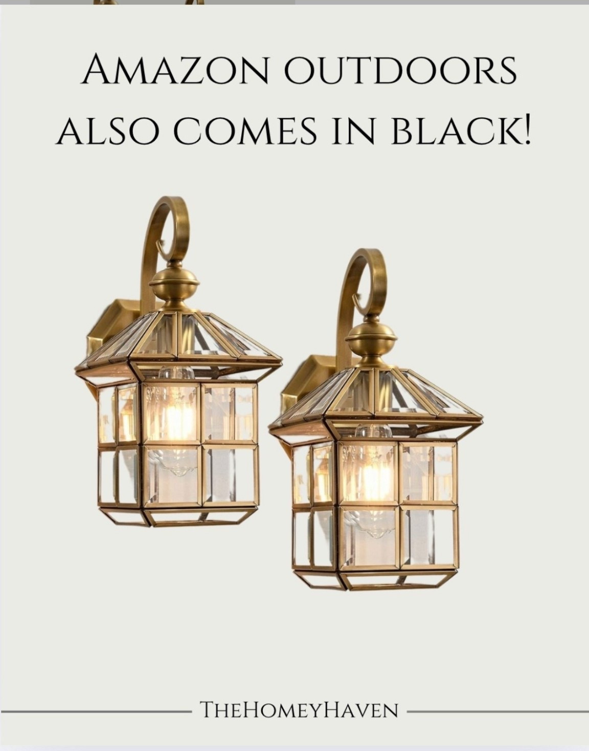 Aren’t these the prettiest outdoor sconces?! Also comes in black. I just love these! And they are so affordable! I couldn’t love them more


Amazon home
Amazon finds 
Summer decor
Front porch inspo 
Front porch decor
Outdoors
Outdoor furniture 
Home decor
Home 
Spring outfits, spring finds, Amazon, Target, Walmart, affordable luxury, quiet luxury, modern homes, traditional home, gold lanterns, front door, patio, deck, patio furniture, deck furniture, pretty home style, modern updates 

#LTKSeasonal #LTKHome #LTKSummerEdit

#LTKHome #LTKSeasonal #LTKPetite
