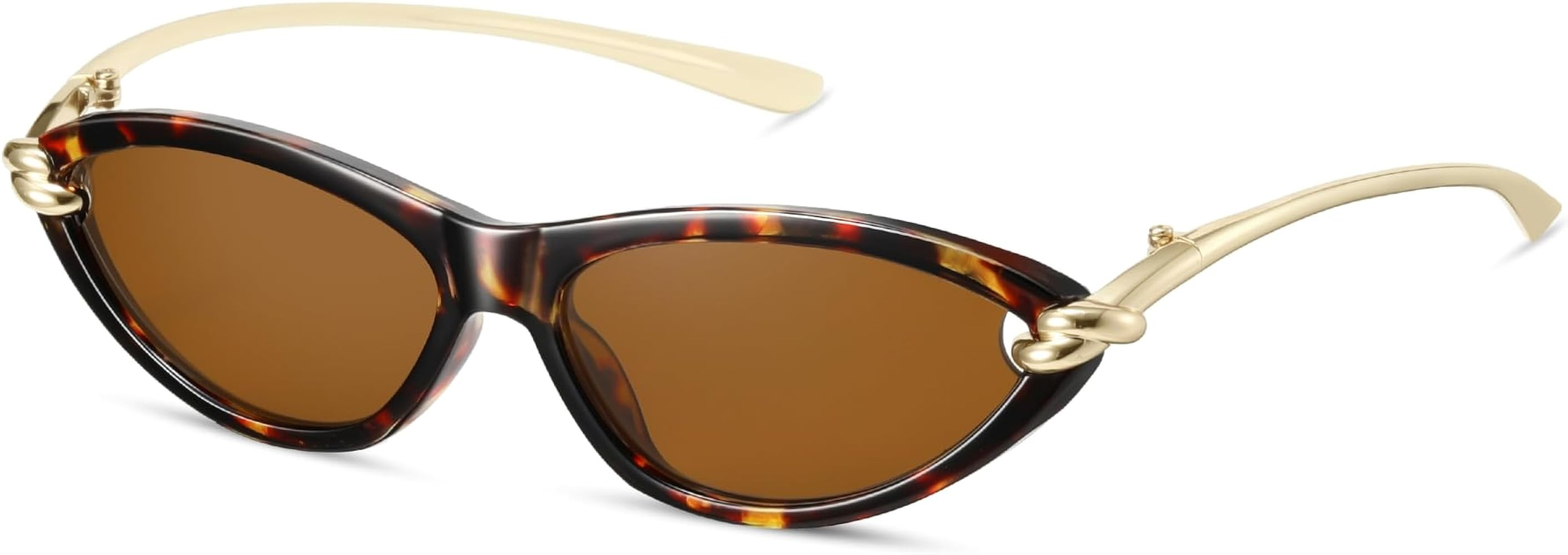 Retro Oval Cat Eye Sunglasses for Women Y2k Small Cateye Sun Glasses Womens Trendy 90s Designer N... | Amazon (US)