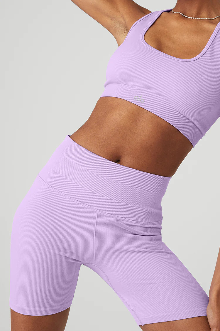 Seamless Ribbed Bra | Alo Yoga (US)