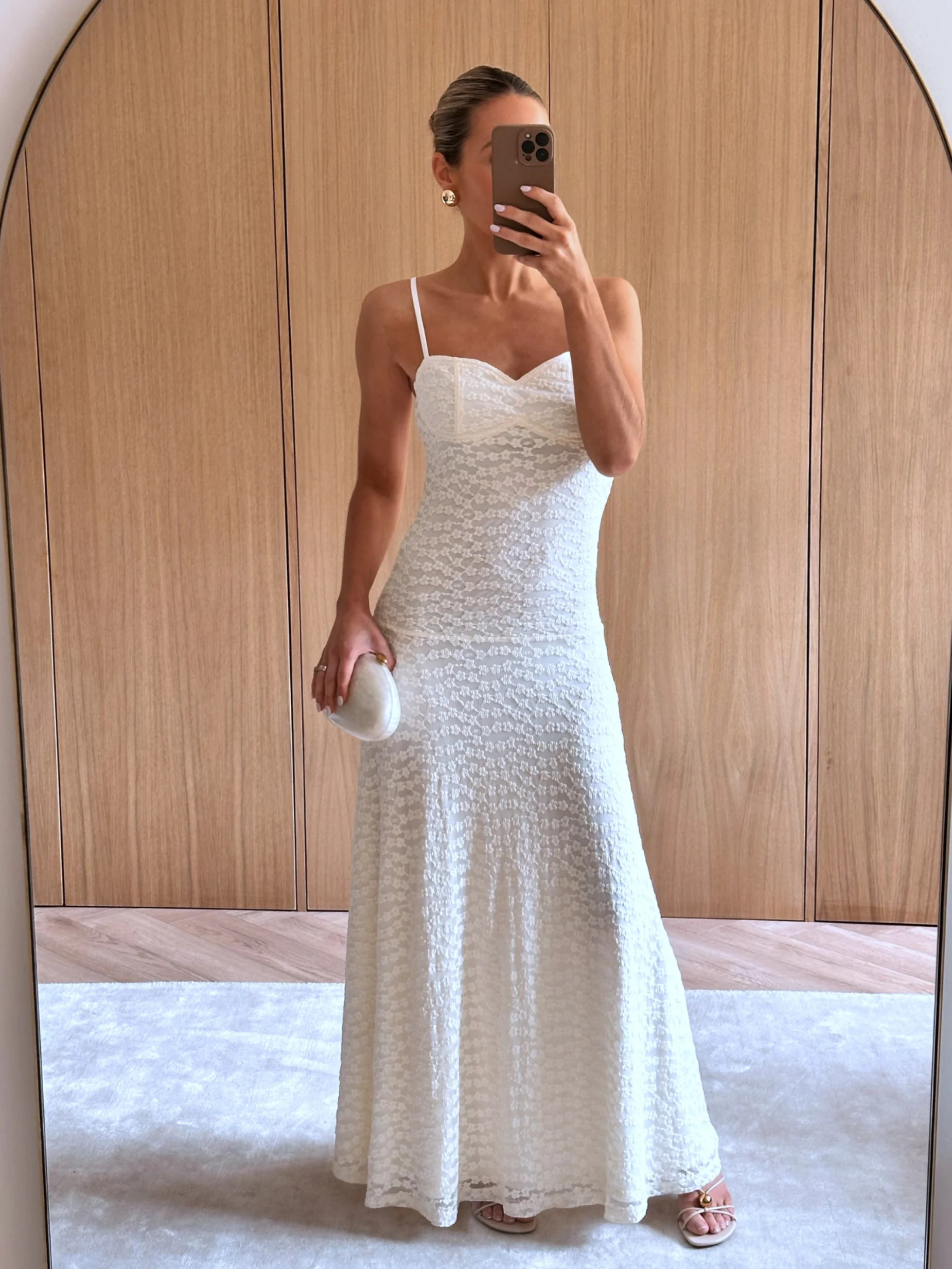 Verity Floral Maxi Dress - Cream | Pretty Lavish (UK)