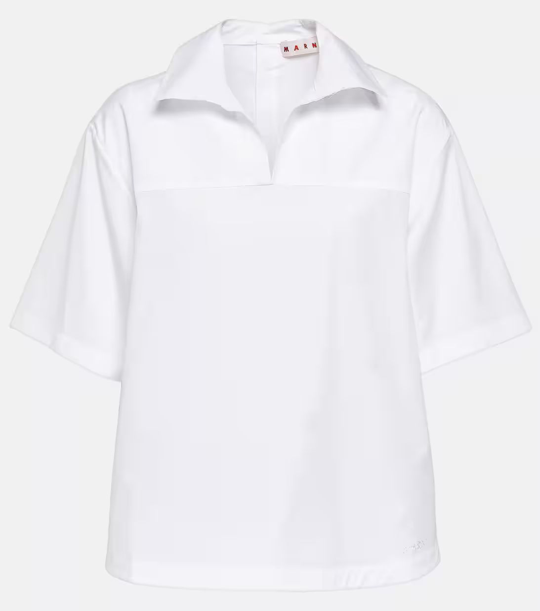 Cotton poplin polo shirt | Mytheresa (US/CA)