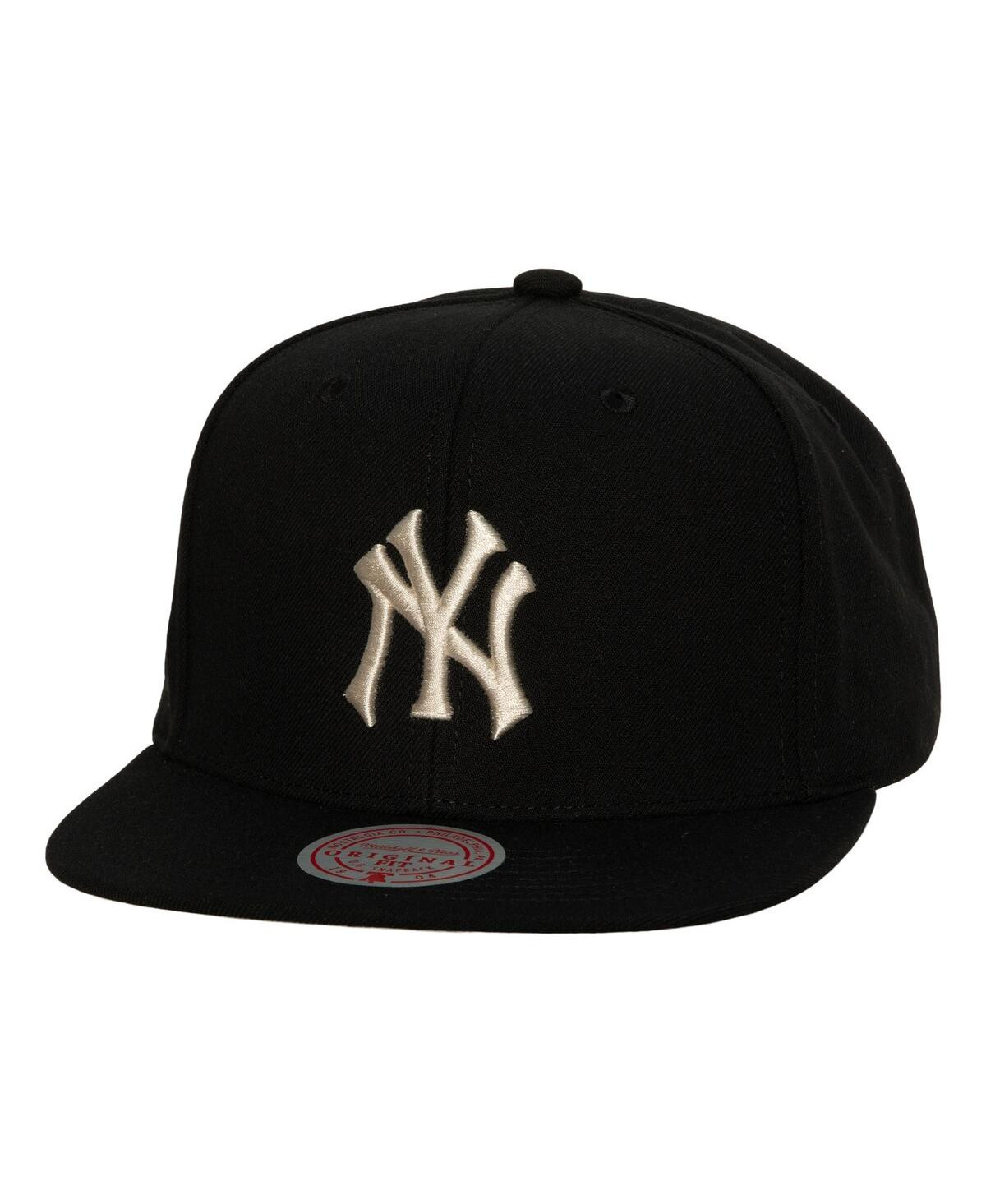 Men's Mitchell & Ness Black New York Yankees Cooperstown Collection True Classics Snapback Hat - Black | Macy's