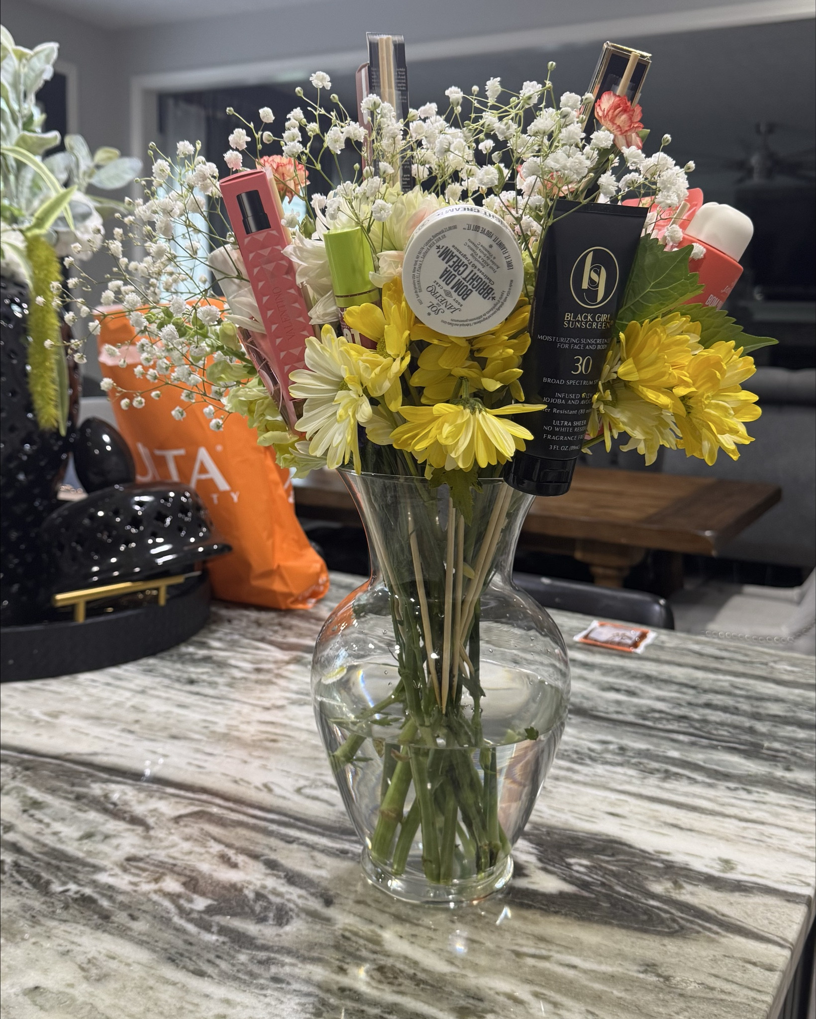 Birthday blooms with a beauty twist 💐✨ Spoiled my baby girl with a bouquet full of her Ulta faves—skincare, gloss, and glam all wrapped in love! 💕 #UltaBeauty #BeautyBouquet #GiftGoals #BirthdaySurprise

#LTKFindsUnder100 #LTKSaleAlert #LTKBeauty