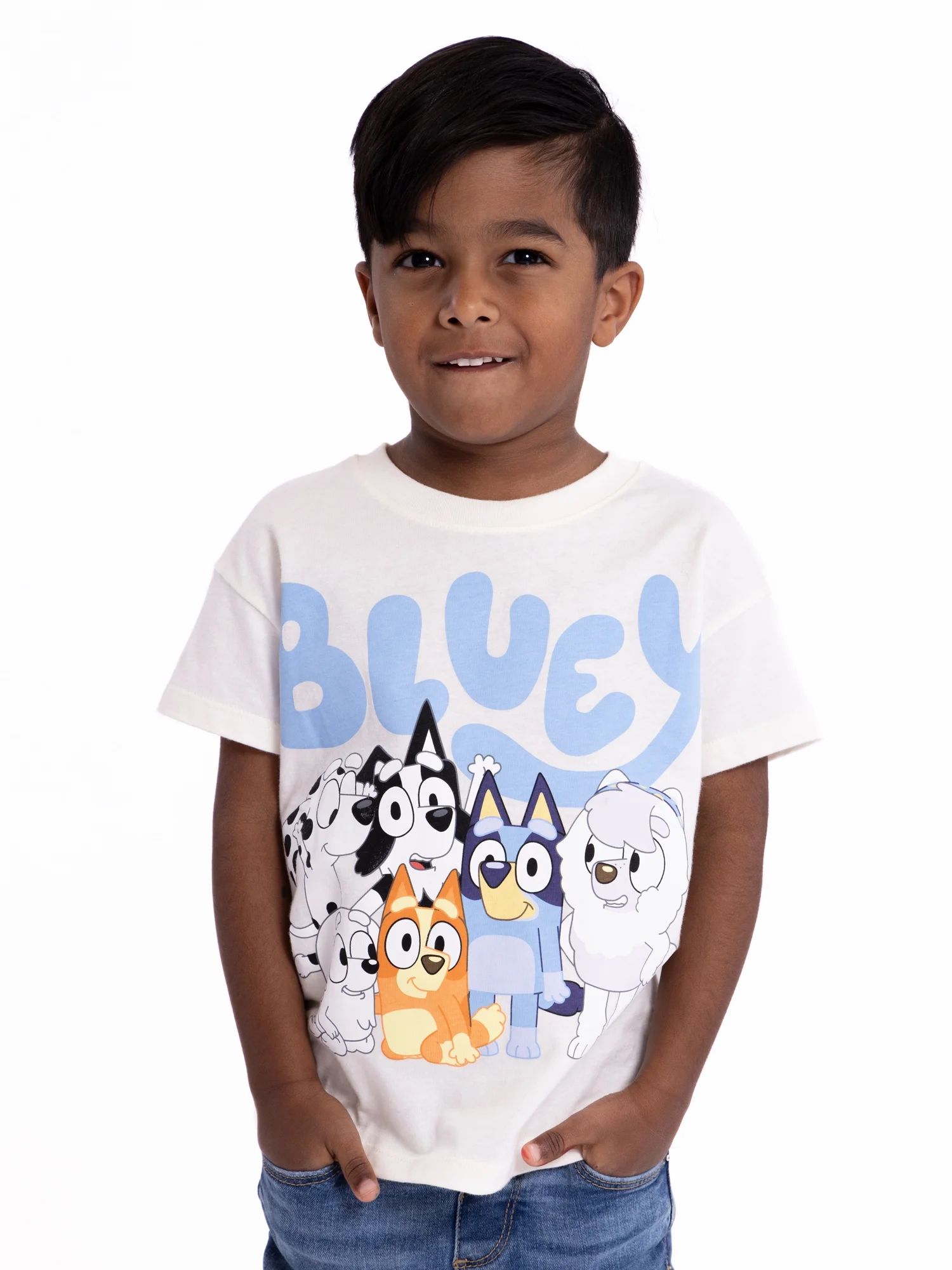 Bluey Toddler Boys or Girls Short Sleeve Crewneck T-Shirt, Sizes 2T-5T - Walmart.com | Walmart (US)