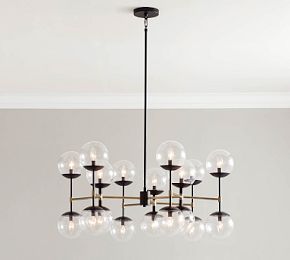 Reese Metal Round Chandelier | Pottery Barn (US)