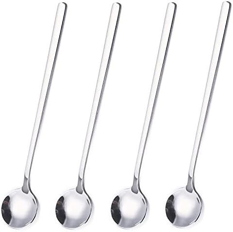 4 Pack Stainless Steel Coffee Spoon, 6.7 Inch Stirring Spoons, Cocktail Stirring Spoons for Coffe... | Amazon (US)
