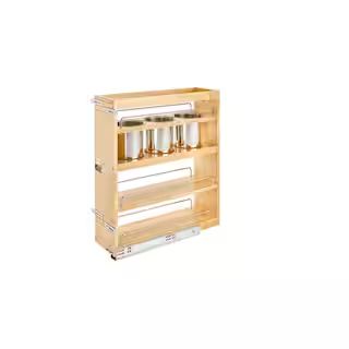 Rev-A-Shelf 7.5 in. Base Cabinet Organizer with 3-Utensil Bins 449UT-BCSC-7C - The Home Depot | The Home Depot