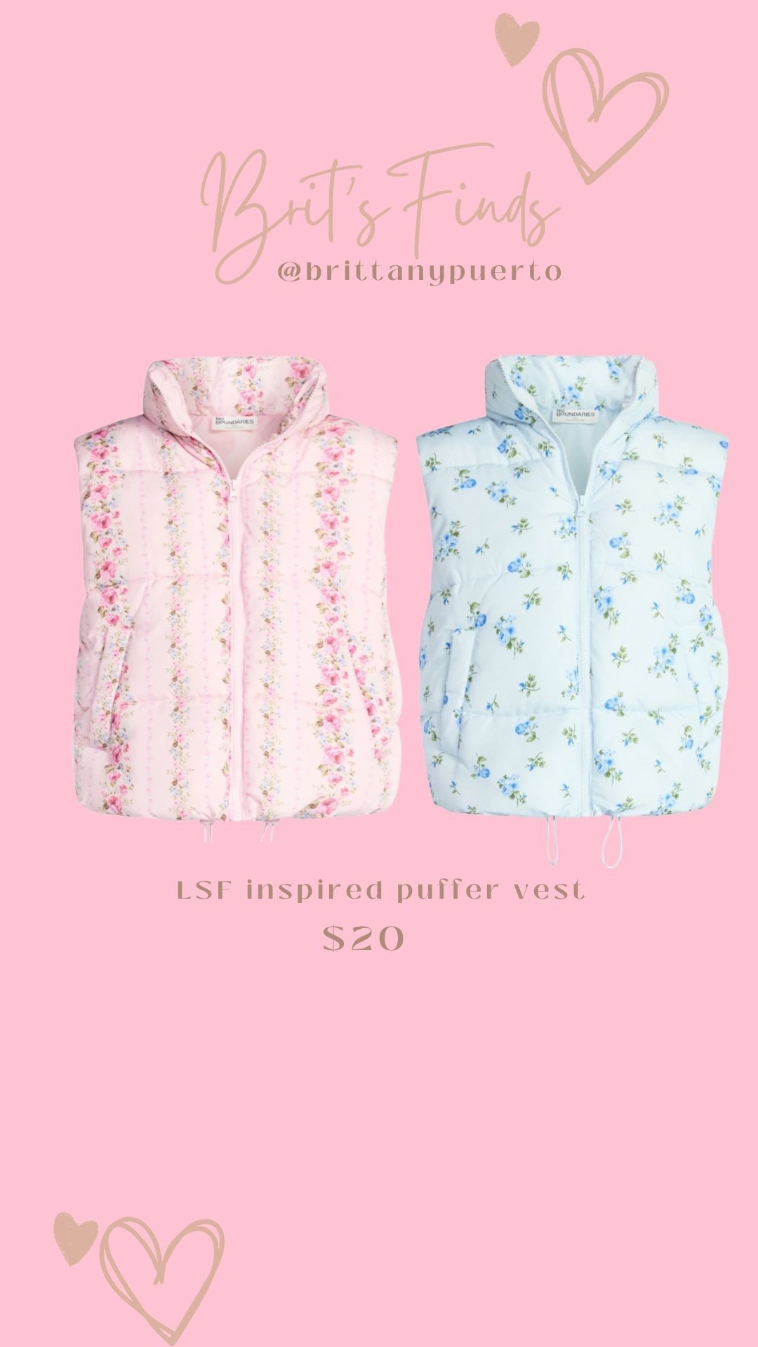 LoveShackFancy, floral puffer vest, walmart puffer vestt

#LTKFindsUnder100 #LTKFindsUnder50