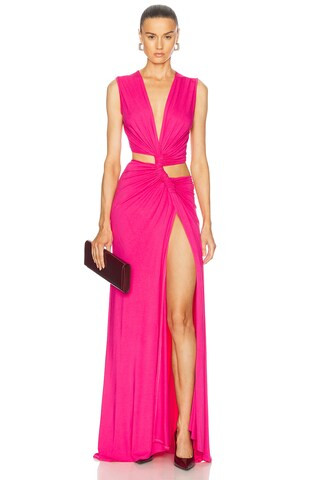 Sid Neigum Triple Loop Knit Dress in Pink | FWRD 