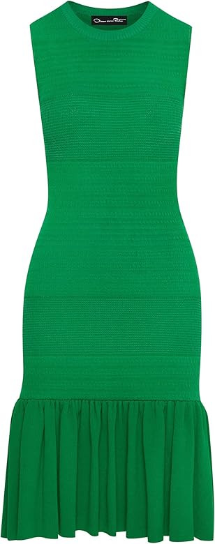 Textured Stitch Flounce Dress | Amazon (US)