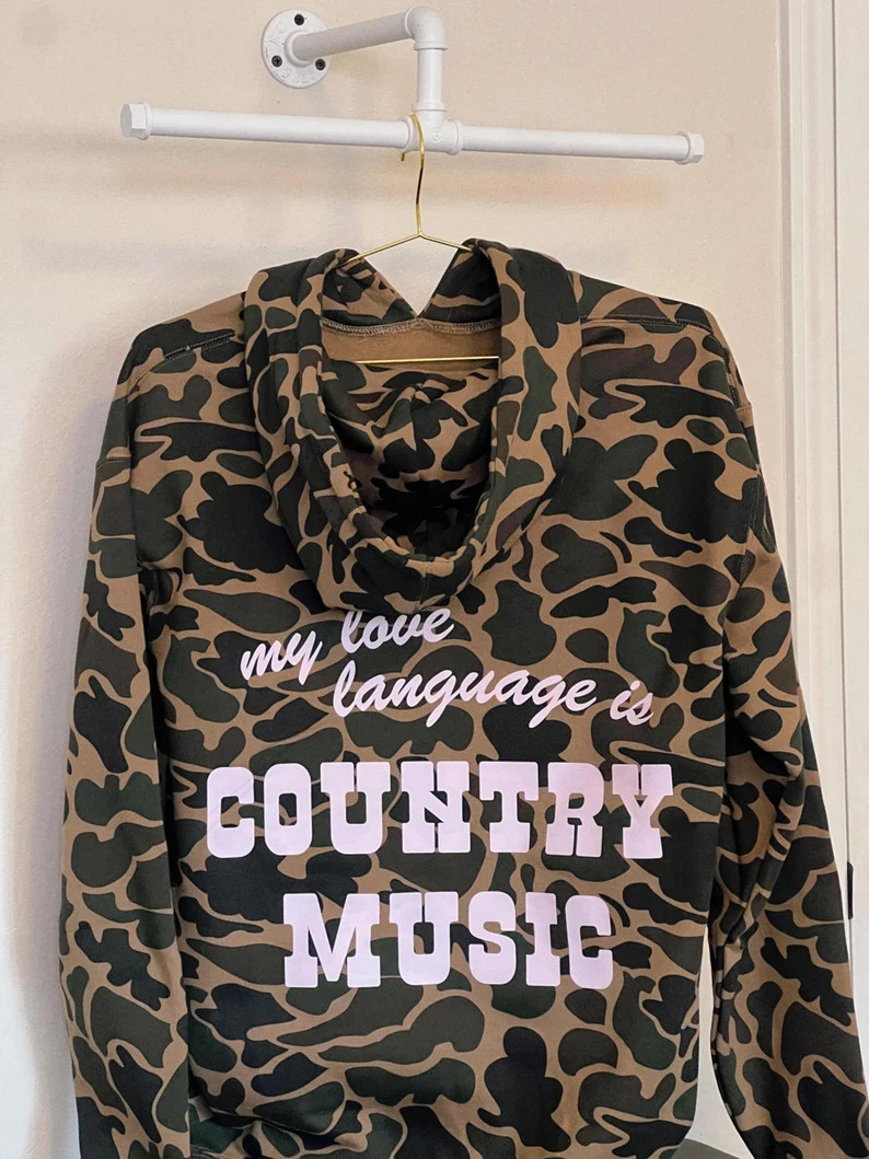 Country Music Duck Camo Hoodie - Etsy | Etsy (US)